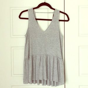 Gray peplum top from Nordstrom - XS